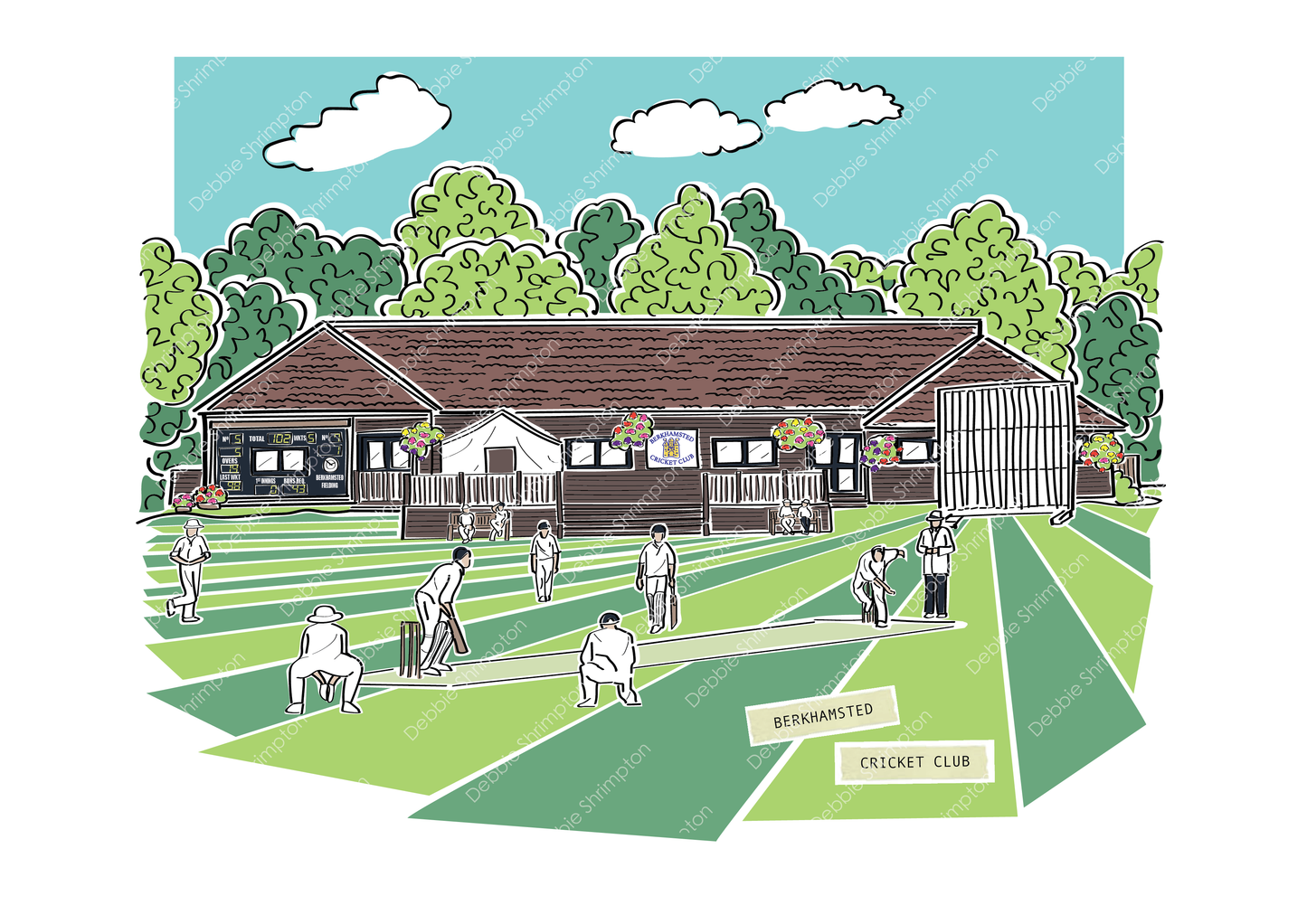 Berkhamsted Cricket Club
Framed Illustration
