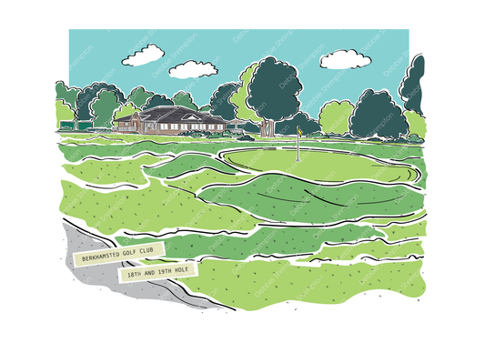 Berkhamsted Golf Club Framed Illustration