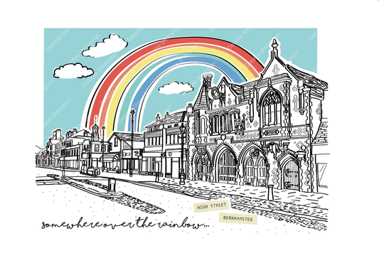 Berkhamsted High Street Rainbow
Framed Illustration