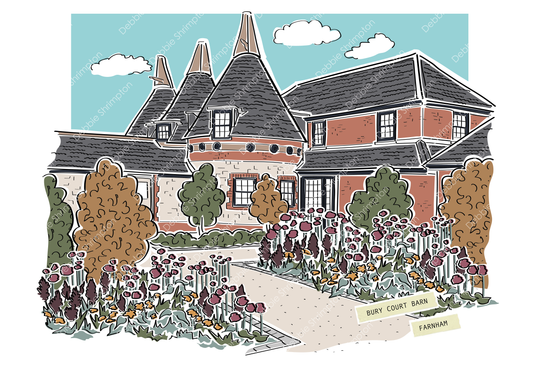 Bury Court Barn Farnham Autumn Colours