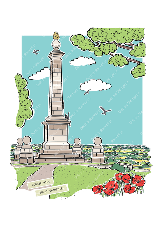 Coombe Hill Framed Illustration