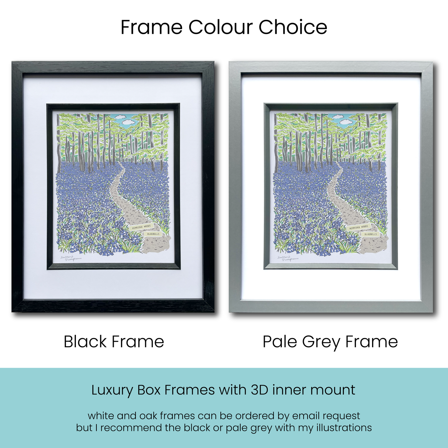 Ashridge House Winter Wonderland Framed Illustration