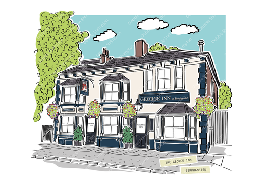 The George Inn, BerkhamstedFramed Illustration