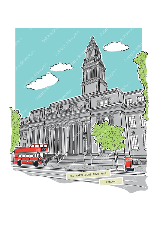 Old Marylebone Town Hall
Framed Illustration