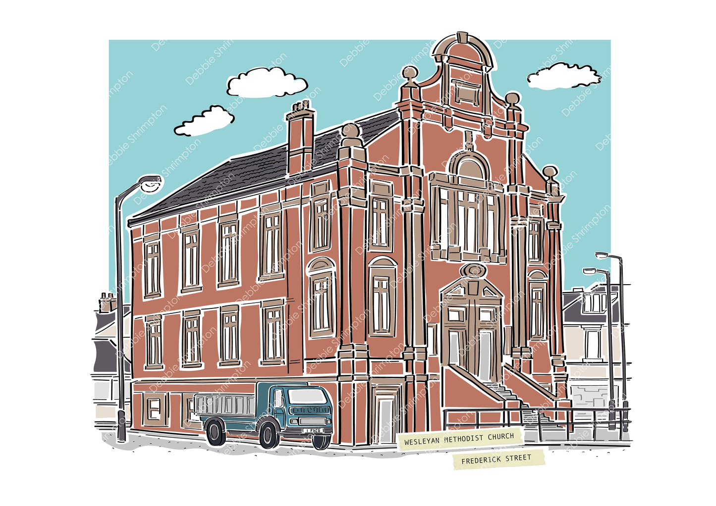 Wesleyan Methodist Church, South Shields Framed Illustration
