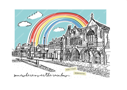 Berkhamsted High Street Rainbow
Framed Illustration