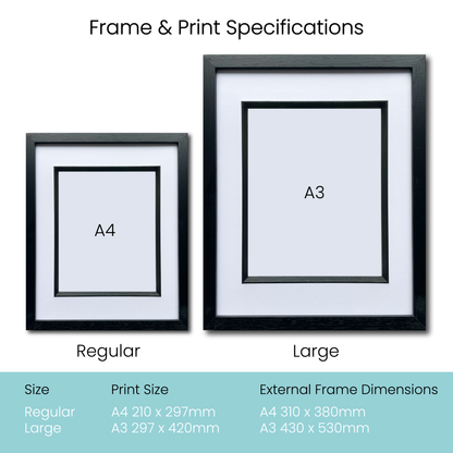 Ashridge House Framed Illustration