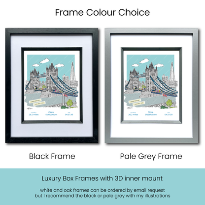 2026 London Marathon Illustration print