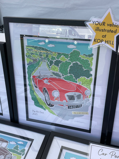 Kop Hill Climb Car Portrait