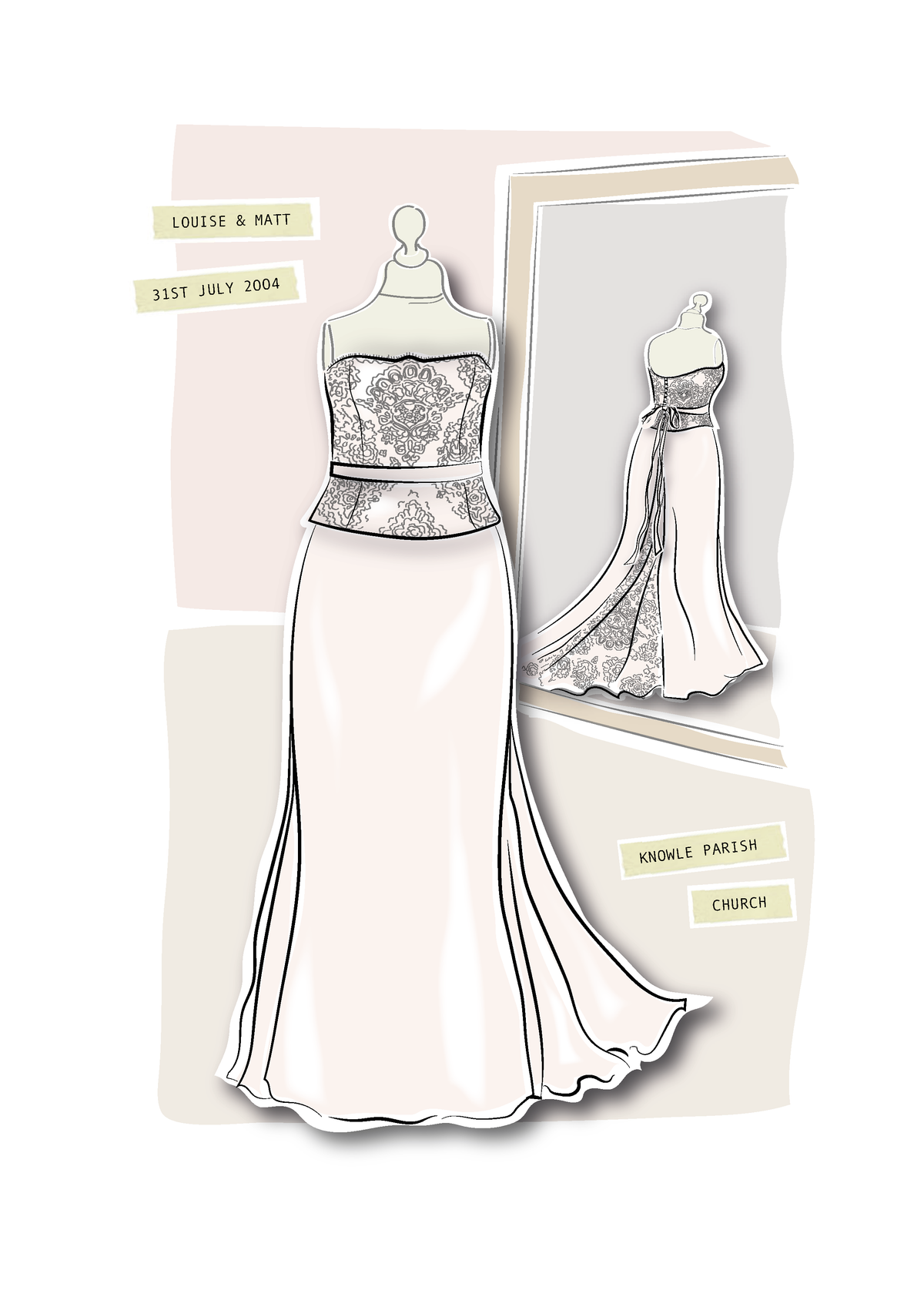 Wedding Dress & Flower Portrait