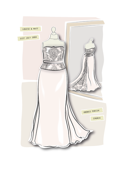 Wedding Dress & Flower Portrait