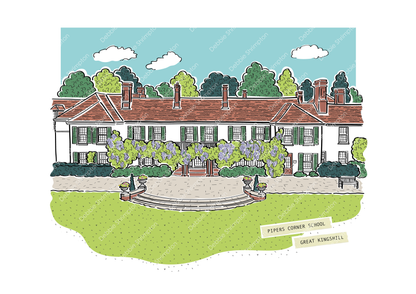 Pipers Corner School Illustration