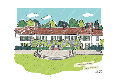 Pipers Corner 2026 School Illustration