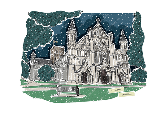 ST_ALBANS_CATHEDRAL_WINTER_WONDERLAND_DEBBIE_SHRIMPTON_ILLUSTRATES-02