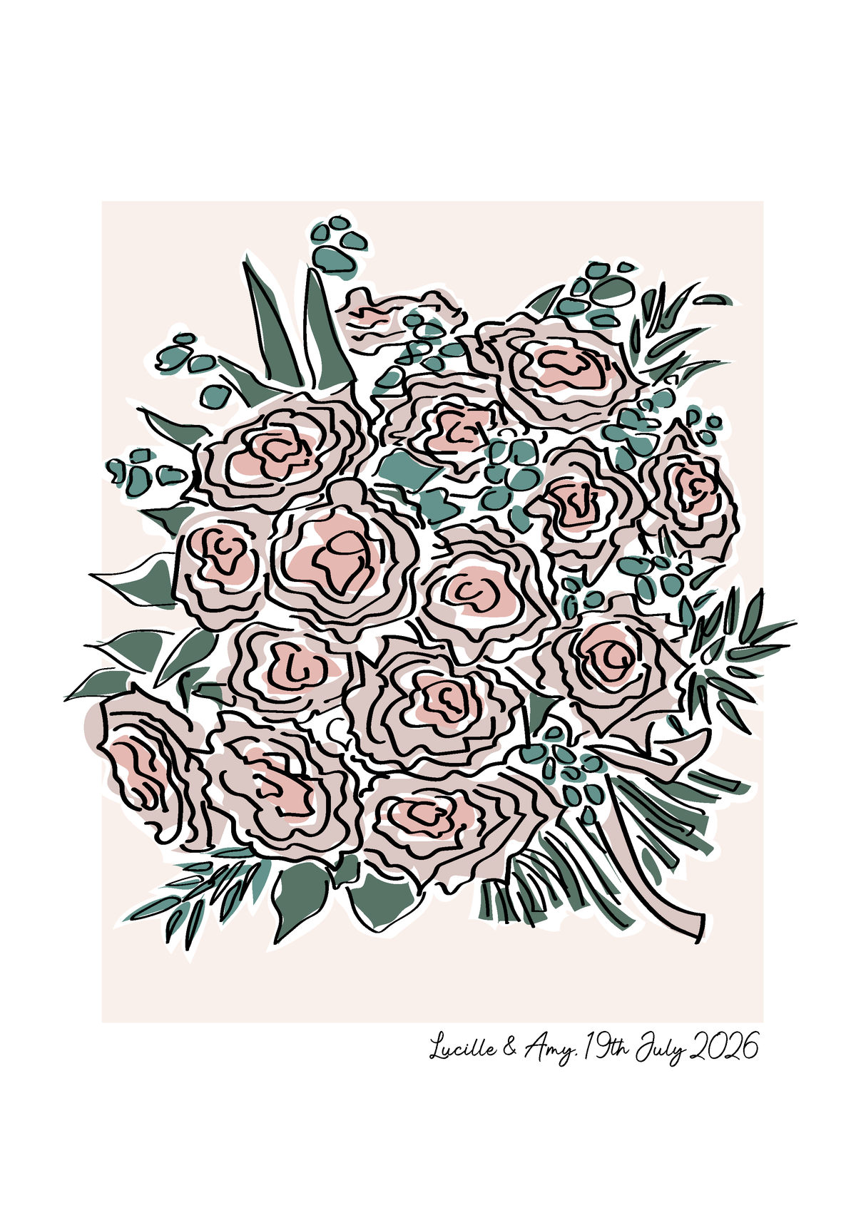Wedding Dress & Flower Portrait