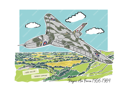 Avro Vulcan Bomber Illustration